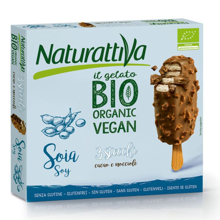 Gelat llet soja cob. xoco-avellanes 3x50g NATURATIVA