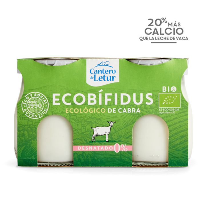 Iogurt ecobífidus CABRA desn. 2x125g C. LETUR