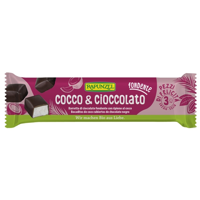 Barreta coco amb xocolata 50g RAPUNZEL