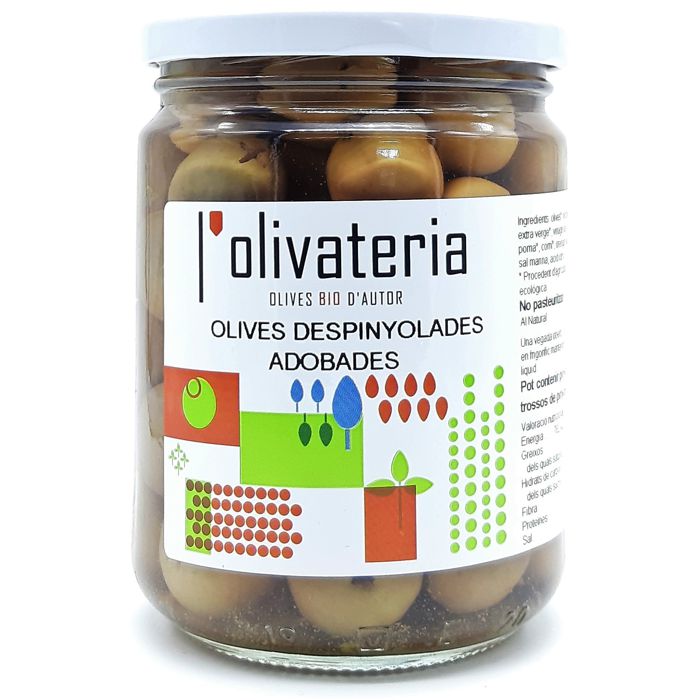 Olives ADOBADES s/pinyol 435g OLIVATERIA