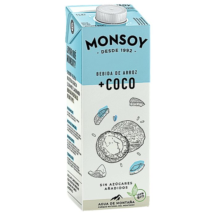 Beguda d'arròs i coco 1l MONSOY