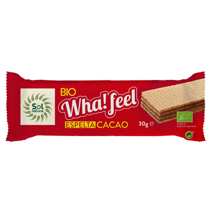 Wha! Feel espelta-cacao 30g SOL NATURAL