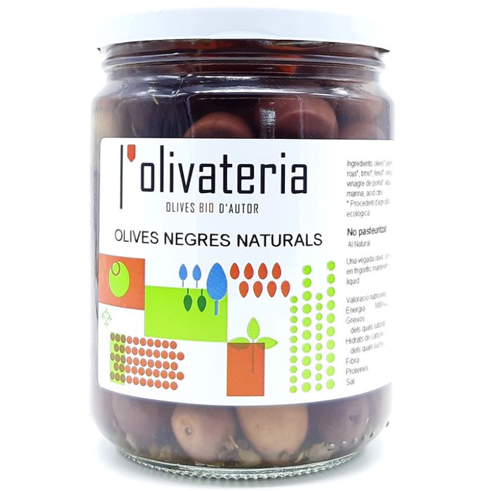Olives NEGRES 435g OLIVATERIA