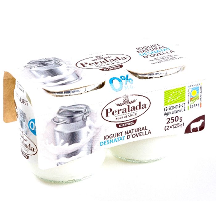 Iogurt OVELLA desnatat 2x125g L.PERALADA