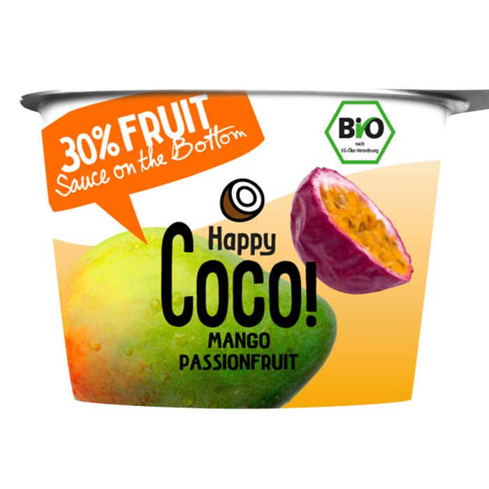 Iogurt COCO mango &amp; f.pasió 125g HAPPY COCO