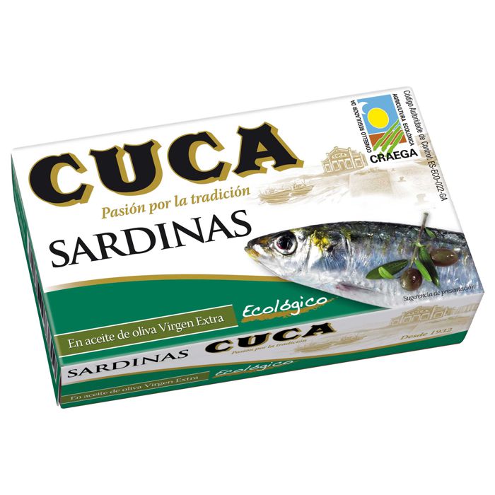 Sardines en oli d'oliva V.E. 125g CUCA