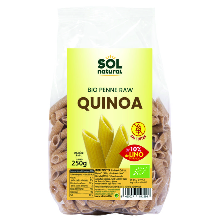 Macarrons quinoa-lli 250g SOL NATURAL