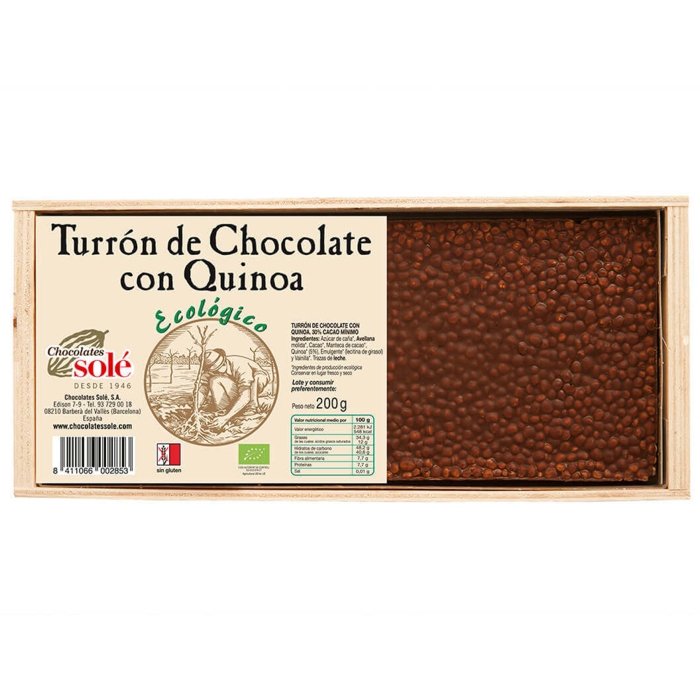 Torró xocolata-quinoa 200g SOLÉ