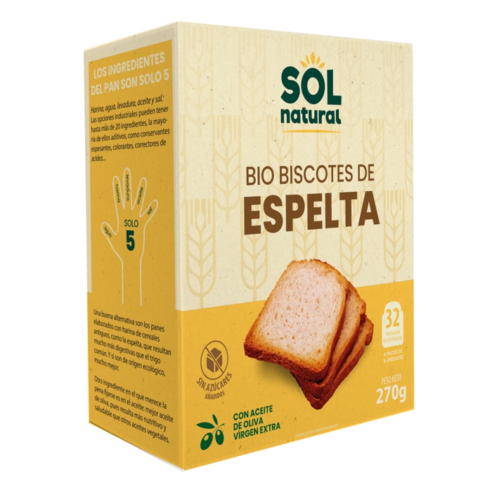 Torrades espelta 270g SOL NATURAL