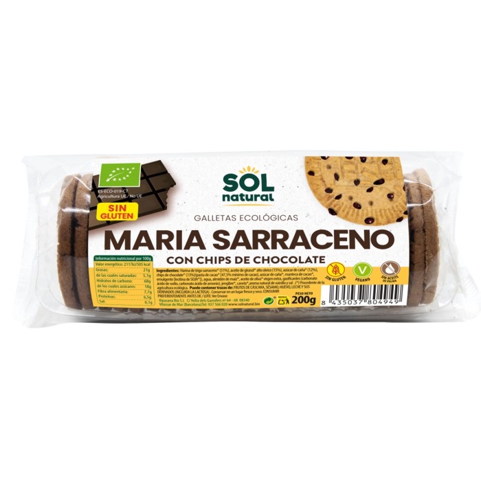 Maria SARRAÍ xips xoco s.glut 200g SOL NATURAL